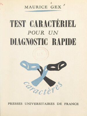 cover image of Test caractériel pour un diagnostic rapide